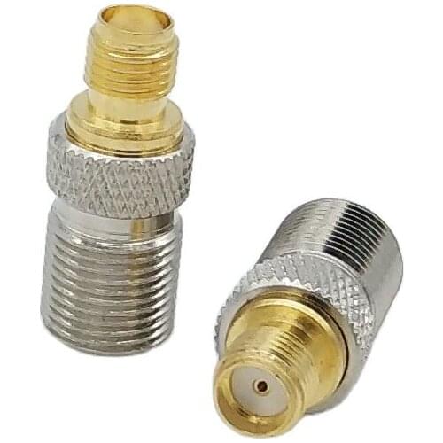 1pcs F Type Female to SMA Female Straight RF Coax Adapter F To SMA Convertor F Female to SMA Female Connector