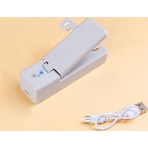 Sealing Machine USB Charging Magnetic Bottom Bag Sealer Heating Plastic Bag Sealing Machine Office Binding Supplies