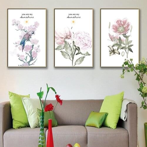 Hot Flower Is My Prints Wall Pictures Home Living Room Canvas Painting Kids Wall Pictures Home Decor