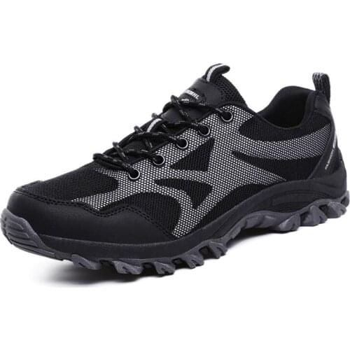 Men Women Casual Shoes Flat Outdoor Fashion Lace Up Summer Mesh Low Top Sneakers Male Non-slip Work Breathable Plus Size 36-47