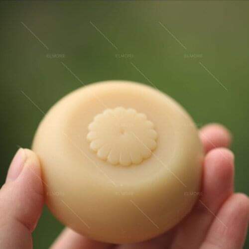 Round Silicone Soap Molds Flower Silicone Mold for Natural Soap Food Grade Cake Molds