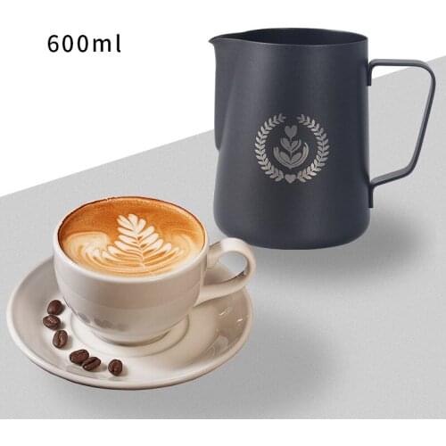 Espresso Milk Frothing Pitcher,Espresso Steaming Pitcher 350/600ML, Coffee Milk Frothing Cup, Coffee Steaming Pitcher