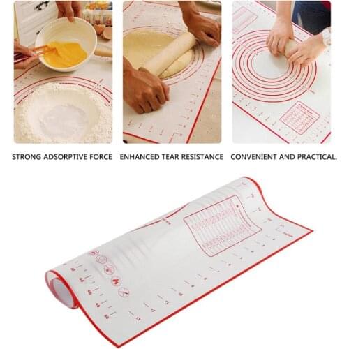 Hot 60*40cm table silicone baking Mats Dough Rolling and Cutting Pad Pizza Dough Fondant Cake Pastry Tools