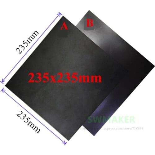 ENDER-3 235x235mm Magnetic Adhesive Print Bed Tape Print Sticker Surface Flex Plate black build tape Creality i3 3D Printer