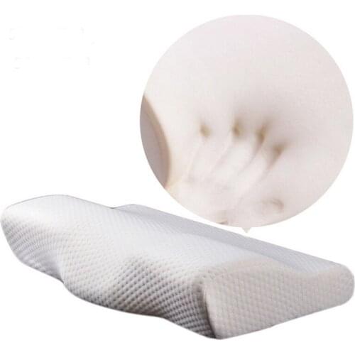 Memory Foam Pillow For Sleep Cervical Pillows Butterfly Shaped Memory Pillows Health Relax The Cervical Spine Adult Slow Rebound