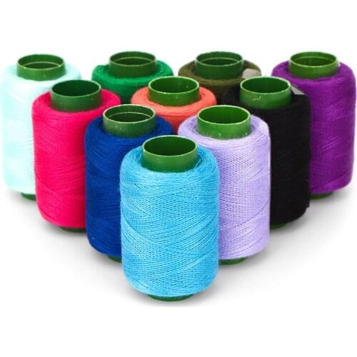 1pcs Roll Sewing Thread Tenacity Cotton Embroidery Color Sewing Machine Threads Hand Craft Patch Steering-wheel Sewing Supplies