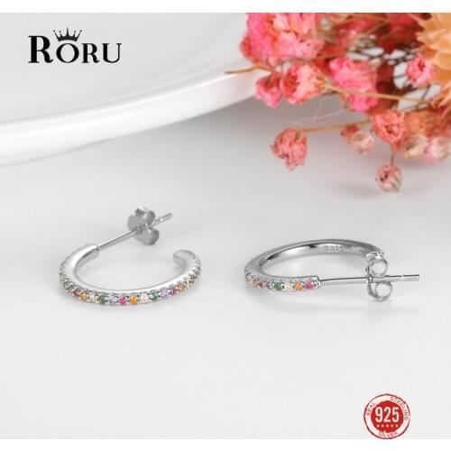 S925 Sterling Silver Earring Gold Color Small Circle Hoop Earrings For Women Birthday Simple Noble Jewelry Gift