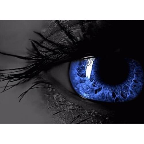 Blue Eyes Art Film Print Silk Poster Home Wall Decor 24x36inch