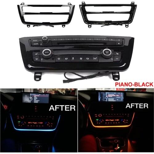 Radio Trim LED Dashboard Center Console AC Panel Atmosphere Light With Blue Orange Dual Color For BMW 3 & 4 SERIES F30 F35 M3 M4
