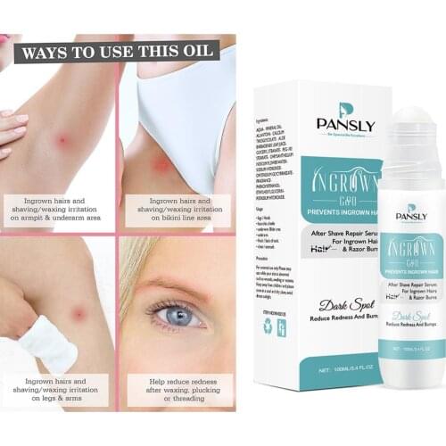 Aftershave Serum for Razor Bumps & Ingrown Hairs for Bikini Lines & Acne