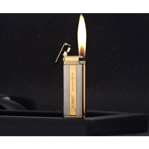 Ultra-thin 6MM Pure Copper Shell Metal Air Box Movement Inflatable Body Creative Lighter Feel Good In Hand Smoking Accessories