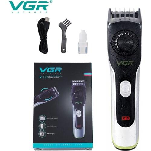 VGR Professional Barber Electric Hair Trimmer Beard Hair Clipper for Men Hair Cutting Machine Haircut Head Trim Facial Edge