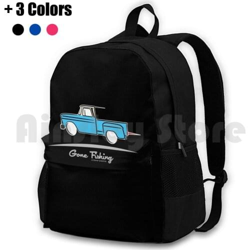 1964 Chevrolet Pickup Truck Gone Fishing Outdoor Hiking Backpack Riding Climbing Sports Bag 64 1964 Chevrolet Truck Pick Up