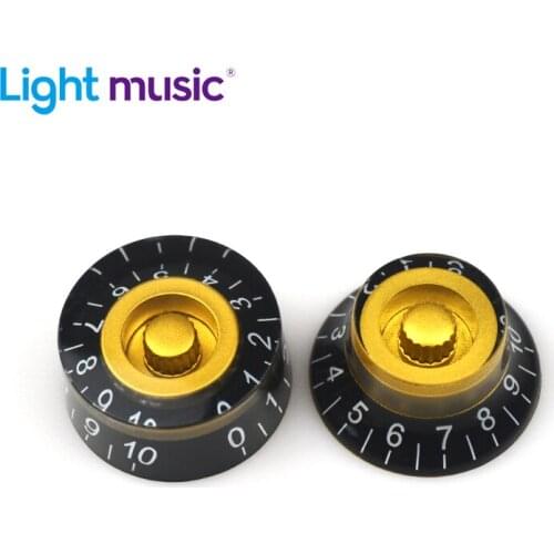 2/4pcs Guitar Volume Tone Knob LP Electric Guitar Top Hat Straight Guitar Speed Control Knob Plastic Guitar Bass Accessories