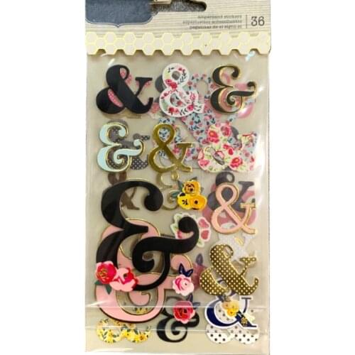 36pcs Symbol & Cardstock Die Cut Stickers for Scrapbooking Happy Planner/Card Making/Journaling Project Craft
