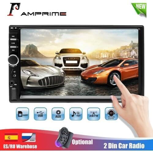AMPrime 2 Din 7" Car Multimedia Player Universal Bluetooth Touch Screen MP5 Player Autoradio TF USB FM Radio Car Media Player
