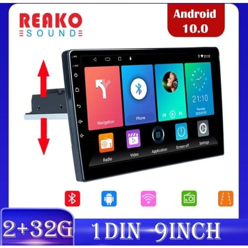 REAKOSOUND 1Din 9" Android Car Radio Car Multimedia GPS Navigation Player for Volkswagen Nissan Kia Toyota Skoda Car Stereo