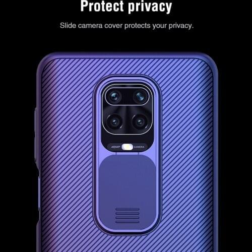 Nillkin Camera Protection Case For Xiaomi Redmi Note 9T 9s Note 9 Pro Max Cases Slide Lens Protect Privacy Cover on Redmi Note9