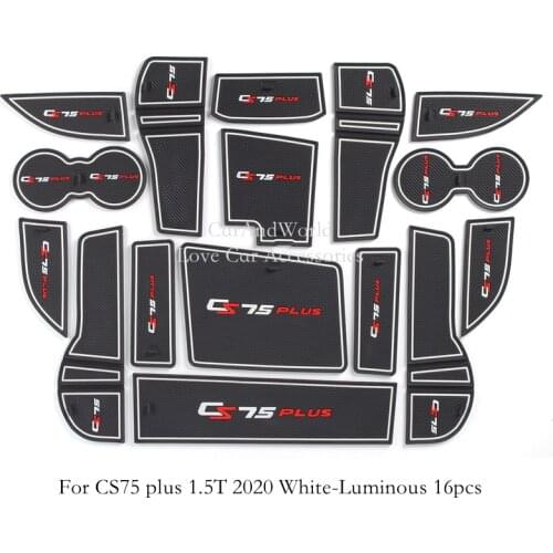 For Changan CS75 plus 2020 Interior Moulding Non-slip Cup Mats Anti Slip Door Groove Gate Slot Pad Mat Car Accessories