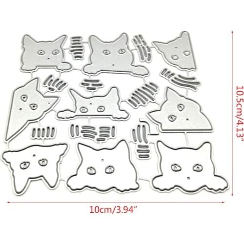 Cat DIY Shape DIY Embossing Mould, Carbon Steel Printing Steel Mould for Album Paper Card Making