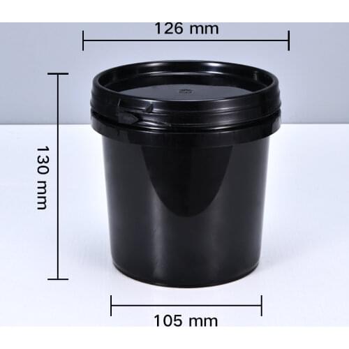 Food Grade plastic bucket 1L food container with tamper evident Lid for Honey Glue Oil paint 5PCS/lot