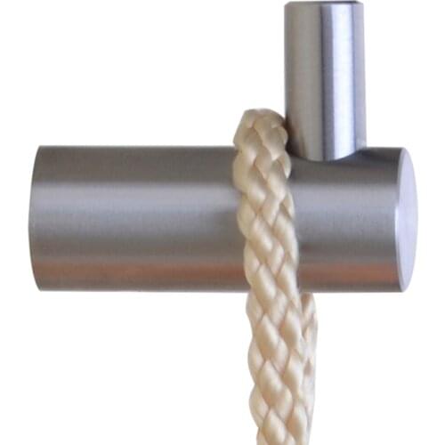 Vidric Solid 304 Stainless Steel Robe Hooks, Single Wall Hook brushed Clothes Hanger Towel Hooks, Bathroom SUS 304 Clothes Hook