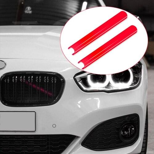 A Pair Car Strip Sticker Cover Frame For Bmw F01 F02 F10 F11 F06 F12 F45 F48 5 6 7 Series Front Grille Trim Strips Car Styling