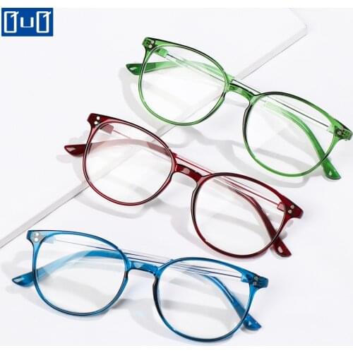 Qutzzmnd High-definition Reading Glasses For Women Men Unisex Fashion Ultralight PC Frames Presbyopic Glasses Eyewear +1.00~4.00