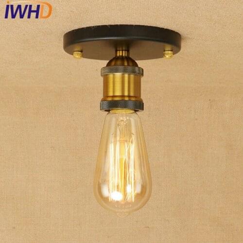 Simple Loft Style Edison Industrial Ceiling Lamps Antique Metal Vintage Ceiling Light Fixtures Home Decor Lighting Luminaire
