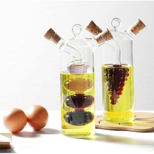 Anti-leak Oil Pots Glass Condiment Bottles Sealed Sauce Vinegar Pot Bottle Kitchen Tools Accessories Oil vinegar bottles sauce