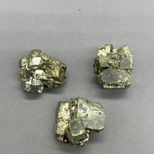 A total of 3 sizes are about 1 cm Natural rare Shiny pyrite mineral specimen stones and crystals healing crystals quartz