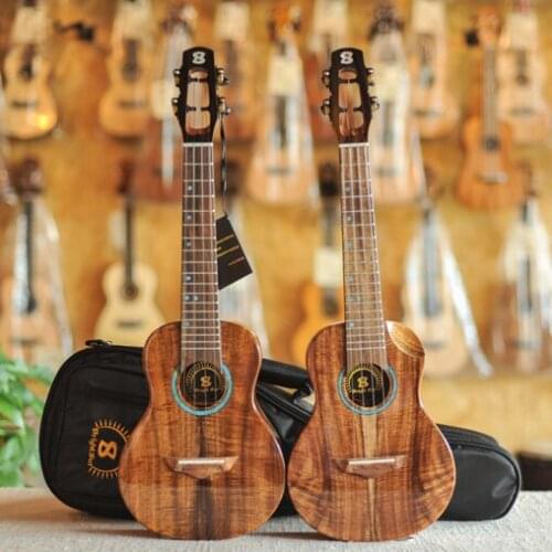 Bright sun concert Ukulele BS-21C , BS-21CC ,solid koa wood ukuleles
