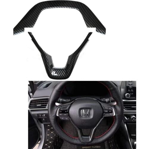 Car Steering Wheel Panel Frame Protector Cover Trim Sticker for Honda Accord 10th Gen 2018 2019 2020 2021