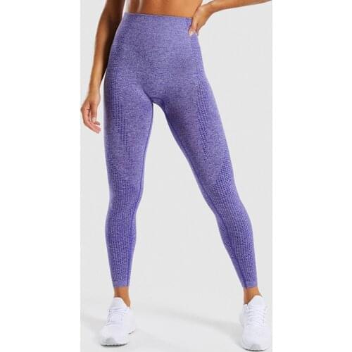 SVOKOR Push Up Leggings Women Printed Point High Waist Leggings Gym Seamless Pants Elasticity Workout Leggins Running