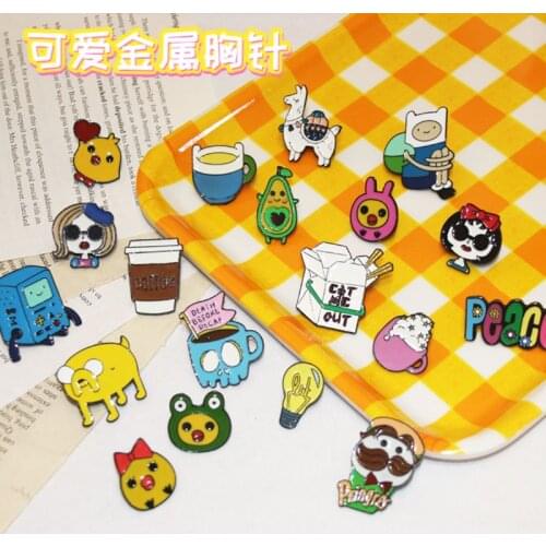 1 mixed black Brooch metal Brooch lovers magic BROOCH BADGE hat backpack accessories lovers jewelry lover gift js13