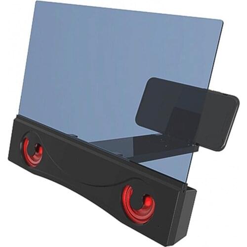12inch 3D Bluetooth Speaker Amplifier Enlarged Mobile Phone Screen Magnifier