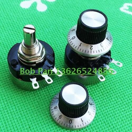 TOCOS RV24YN lap carbon film potentiometer adjustable resistance with C-3 24 mm cap calibration knob