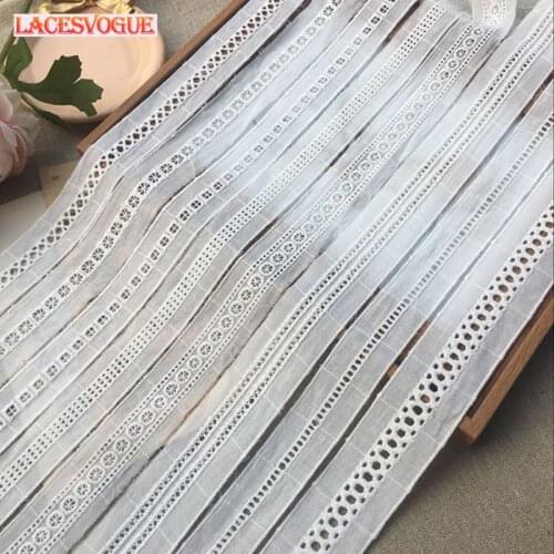 28yards 2-3.5cm Cotton embroidery Lace trim Patchwork Needlework sewing accessories Clothes edge decoration Garment material 160