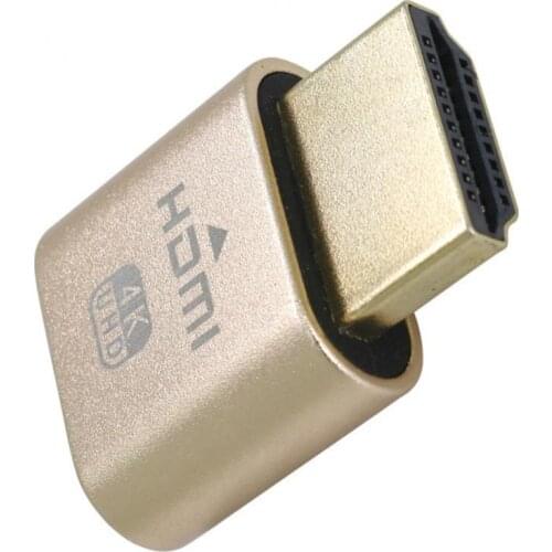 4K 3840x2160 60Hz Virtual HDMI-compatible EDID Dummy Plug Headless Ghost Display Emulator