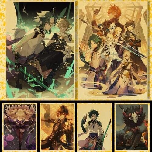 5D DIY Anime Genshin Impact Series Poster Diamond Painting Cross Stitch Kit Diamond Embroidery Mosaic Art Picture Of Rhinestones