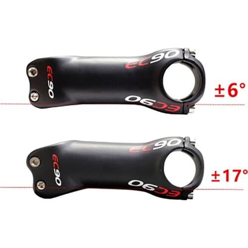 6°x70mm carbon bike pole 31.8mm ultralight carbon fiber road MTB mountain bike pole upright 6/17 degrees