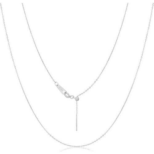 ALLNOEL 925 Silver Cross Chain Adjustable Silica Gel Bead With Chain Clavicle 450MM Chain Manufacturer Wholesale