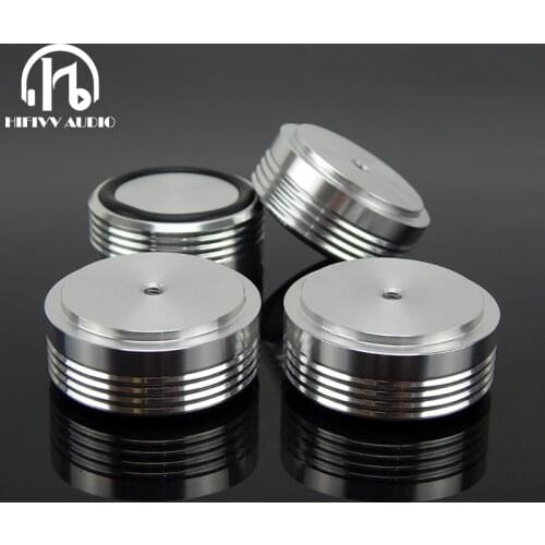 Aluminum Foot pads of HIFI audio amp Speaker chassis PC Machine feet Mats Pads 4PCS Diameter 39mm height 17mm