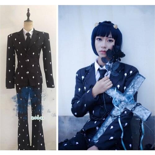 Anime JoJos Bizarre Adventure Golden Wind Bruno Bucciarati Cosplay Costume for Halloween Party Cosplay Suits Uniform Full Set