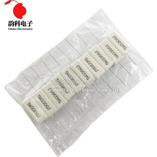 200pcs 5W 5% Cement Resistor Power Resistance 0.1 ~ 10K 0.1R 0.5R 1R 10R 100R 0.22 0.33 0.5 1 2 5 8 10 15 20 25 30 100 1K ohm
