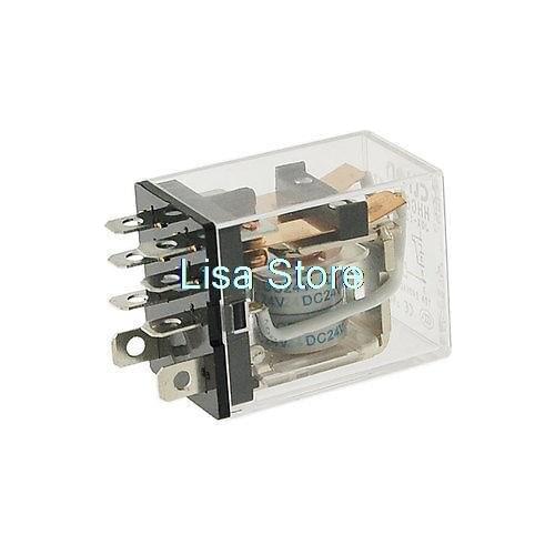 JQX-13F LY2 8 Blade DC 24V Coil Electromagnetic Relay