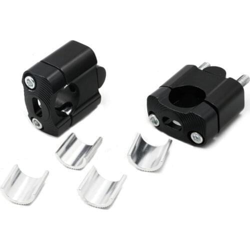 Motorcycle 7/8"(22mm) & 1 1/8"(28mm) handlebars Clamp Riser Taper Handlebar Dirt Bike Riser Taper Aluminum