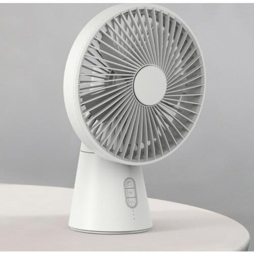 USB Desk Fan Fordable Table Fan 90° Rotation 3 Speeds With Lamp 4000mAh Battery Quiet Operation for Home Office