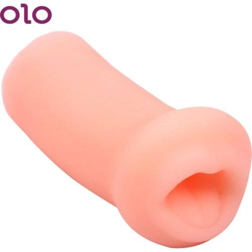 OLO 3D Blowjob Mouth Artificial Vagina Male Masturbator Soft Pussy Flesh Portable Sex Toys for Men Masturbation