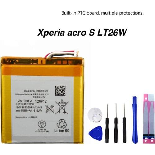 Original LIS1489ERPC Battery For Sony Ericsson Xperia acro S LT26W lt26w 1840mAh